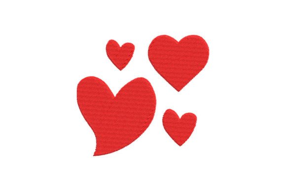 Cute Heart Embroidery Design